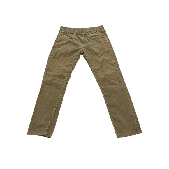 Levis 511 Men's 34x34 Corduroy Pants Army Green Casual - Picture 1 of 8